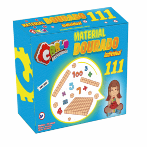 MATERIAL DOURADO INDIVIDUAL 111 Peças - CARLU BRINQUEDOS
