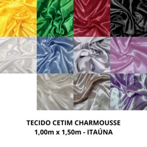 TECIDO CETIM CHARMOUSSE - 1,00m x 1,50m - ITAÚNA