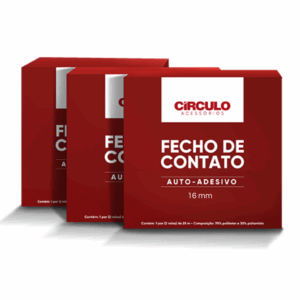 FECHO DE CONTATO AUTO-ADESIVO 16mm x 1,00m - CÍRCULO