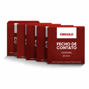 FECHO DE CONTATO COSTURA 20mm x 1,00m - CÍRCULO