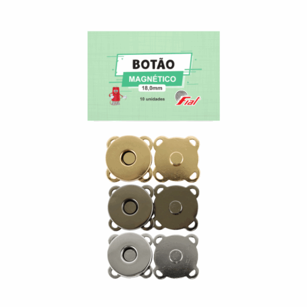BOTÃO MAGNÉTICO 18mm (Unidade) - FIAL