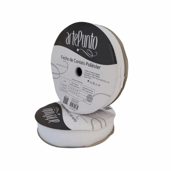 FECHO DE CONTATO COSTURA 50mm 25m  - BRANCO - ARTEPUNTO - Imagem 3