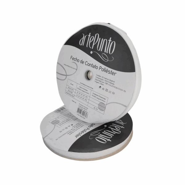 FECHO DE CONTATO COSTURA 20mm 25m - BRANCO - ARTEPUNTO - Imagem 3