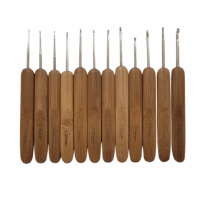 KIT 12 AGULHAS CROCHÊ CABO BAMBU - MAKRO CENTRAL