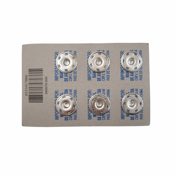 COLCHETE DE PRESSÃO LATÃO Nº7 23mm 6 UN - MAKRO CENTRAL - Imagem 2