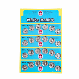 COLCHETE DE PRESSÃO N°4 17mm C/24 Un - WHITE RABBIT