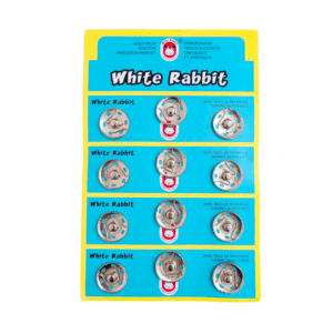 COLCHETE DE PRESSÃO N°6 21mm C/12 Un - WHITE RABBIT