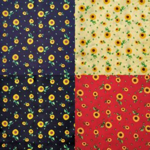 TECIDO TRICOLINE GIRASSOL - 1,00m x 1,50m