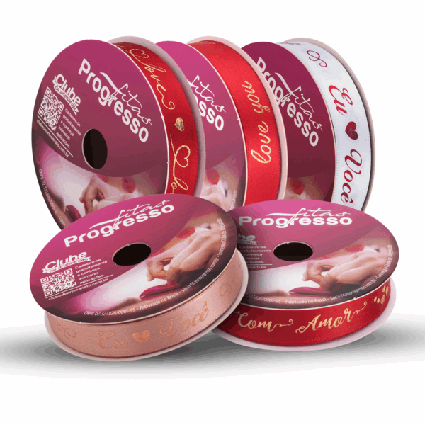 FITA DE CETIM ROMÂNTICA 15mm x 10m - FITAS PROGRESSO