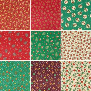 TECIDO TRICOLINE NATALINO - 1,00m x 1,50m