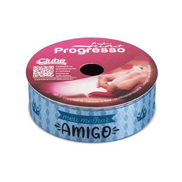 FITA DE CETIM MELHOR AMIGO 005TR 116 22mm x 10m - FITAS PROGRESSO - Imagem 3