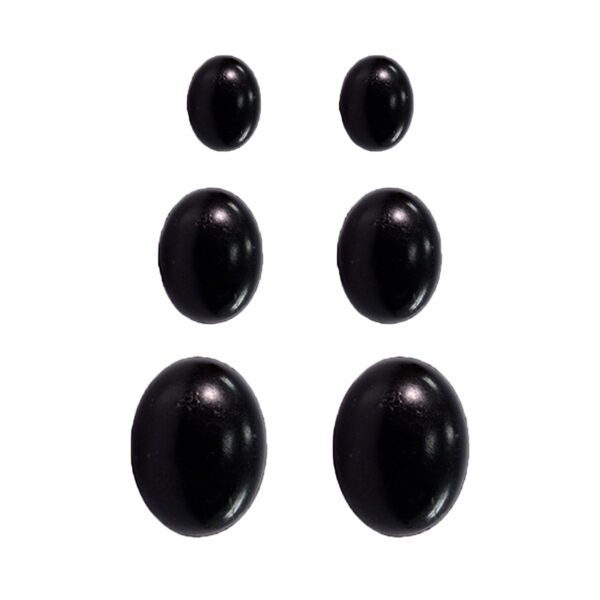 OLHOS OVAL PRETO 10 PARES - CÍRCULO - Imagem 2