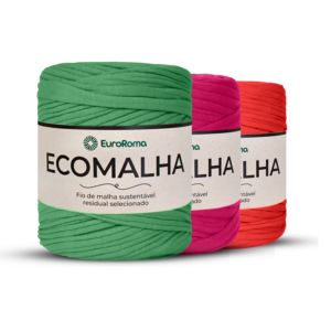 FIO DE MALHA ECOMALHA CORES LISAS 140m - EUROROMA