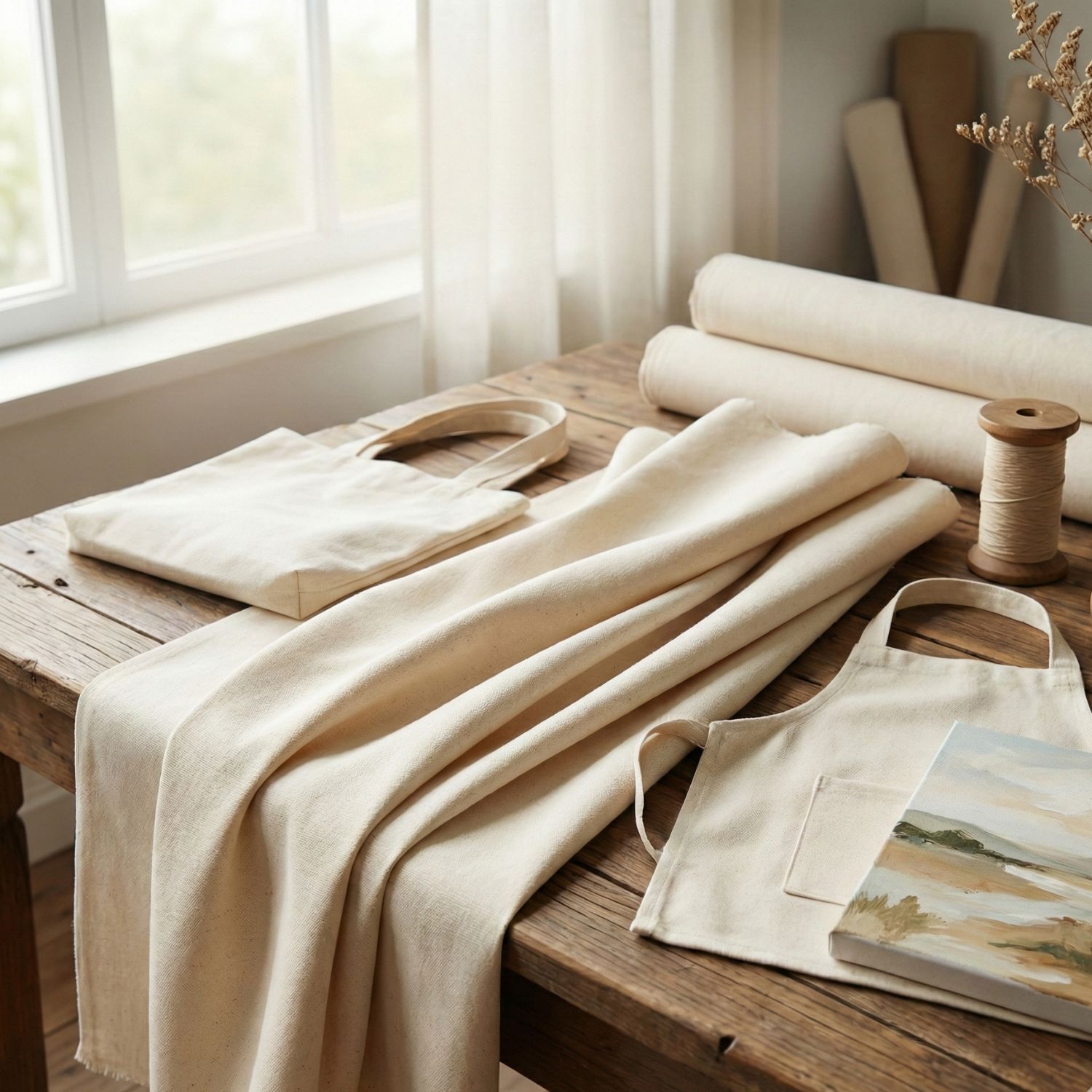 TECIDO ALGODÃO CRU 148g/m² 1,00m x 1,40m - ESTILOTEX - Imagem 4