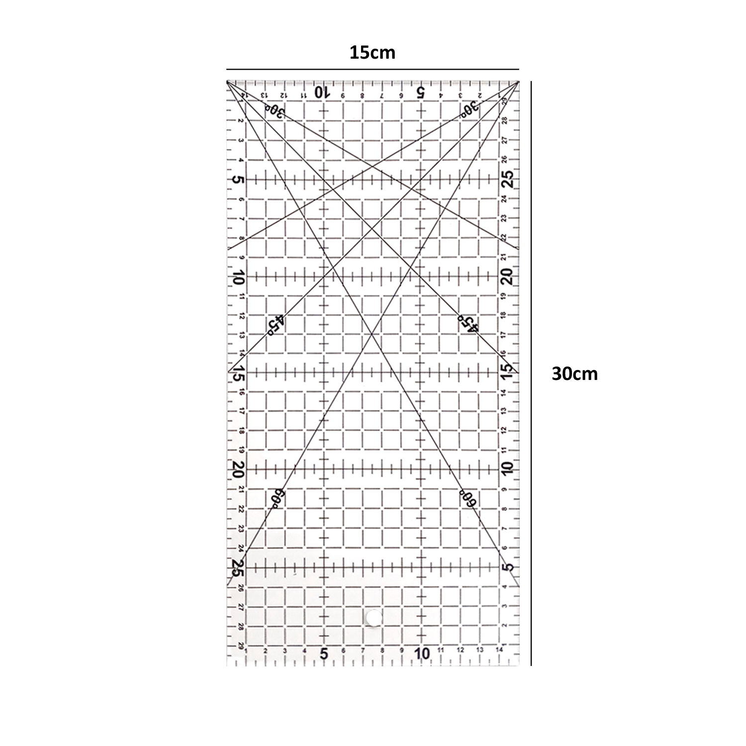 RÉGUA PATCHWORK 15X30 - NYBC - Imagem 2